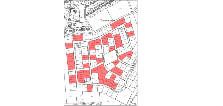 Ausschnitt aus dem B-Plan Marburger Straße