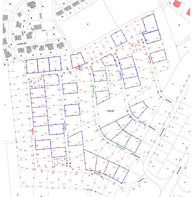 Ausschnitt aus dem B-Plan Marburger Straße