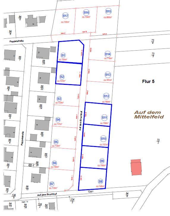 Ausschnitt aus dem B-Plan Am Apfelbaum